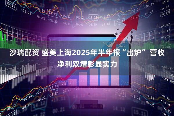 沙瑞配资 盛美上海2025年半年报“出炉” 营收净利双增彰显实力